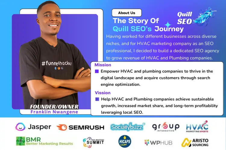 About Quill SEO and the Founder, Frankln Nwangene